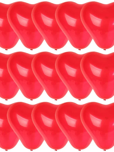10 Inch Heart Shaped Balloon Valentine Day Latex Red Heart Love Inflatable Balloons for Wedding Party Anniversary Decor Supplies