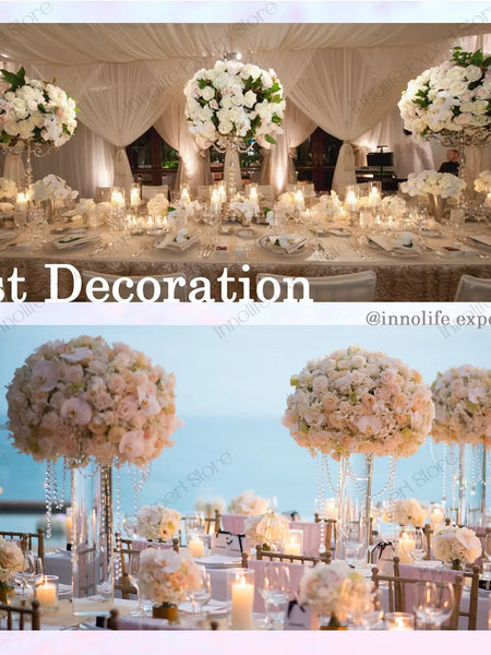 120-500PCS Artificial Rose Flower Velvet White Rose Faux Rose Stems Bulk Wedding Decorations for Party Wedding Birthday