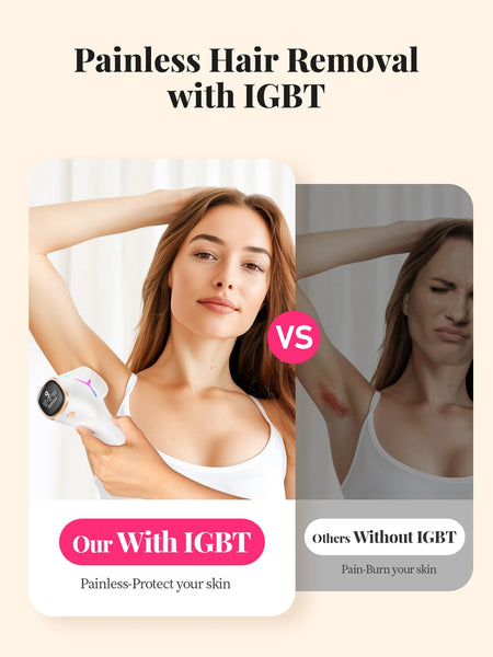 990000 Flashes Laser Hair Removal for Women and Men IPL Hair Removal Body Bikini and Facial Areas Painless Permanent HairRemoval