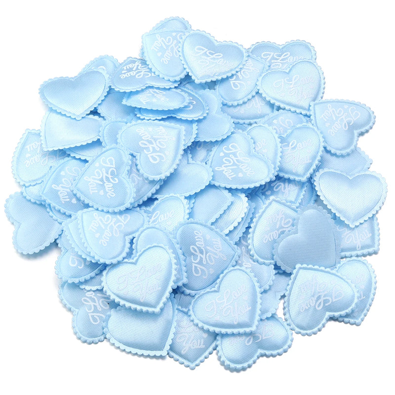 50-200Pcs/lot Romantic Sponge Satin Fabric Heart Petals Confetti Wedding Party Table Bed Heart Petals Valentine Decorations