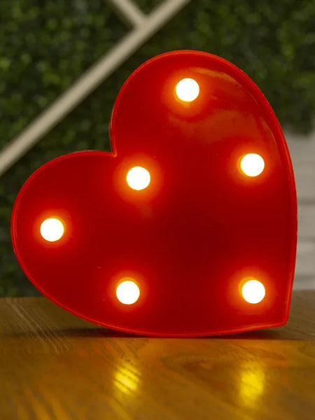 Love Heart LED Lamp Wedding Party Romantic Red Pink Night Light Ornament Birthday Christmas Home Decoration Valentines Day Gift