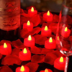 9pcs Heart-shaped Scented Tea Candles Valentine's Day Romantic Love Candle Proposals Wedding Anniversary Decorative Candle