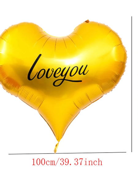 1pc Base Stand Happy Valentine's Day Heart to Heart Balloons Love Heart Bear Balloon wedding Valentine's Day Decorations