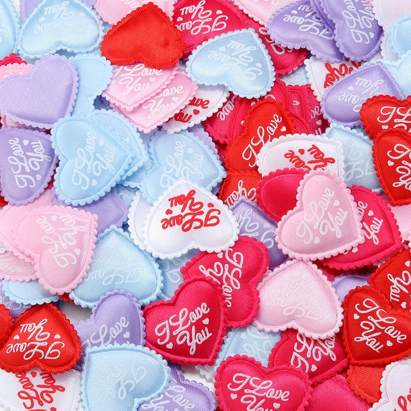 50-200Pcs/lot Romantic Sponge Satin Fabric Heart Petals Confetti Wedding Party Table Bed Heart Petals Valentine Decorations