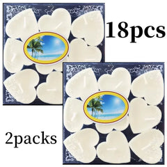 9pcs Heart-shaped Scented Tea Candles Valentine's Day Romantic Love Candle Proposals Wedding Anniversary Decorative Candle