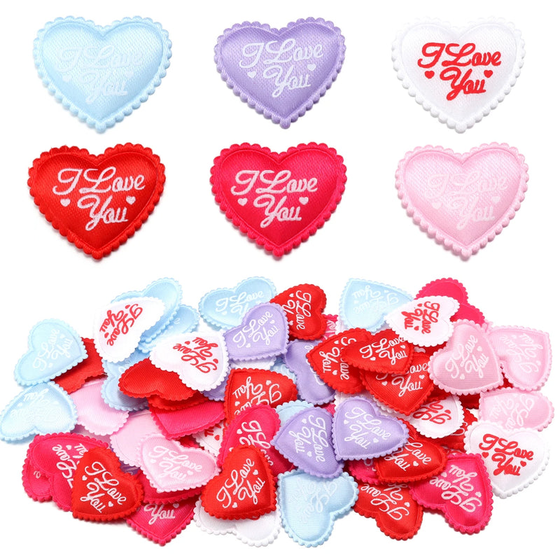 50-200Pcs/lot Romantic Sponge Satin Fabric Heart Petals Confetti Wedding Party Table Bed Heart Petals Valentine Decorations