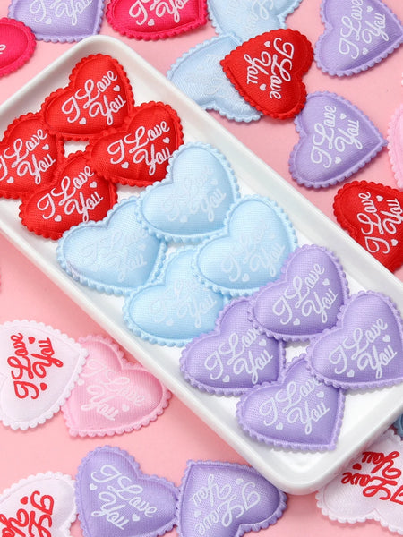 50-200Pcs/lot Romantic Sponge Satin Fabric Heart Petals Confetti Wedding Party Table Bed Heart Petals Valentine Decorations