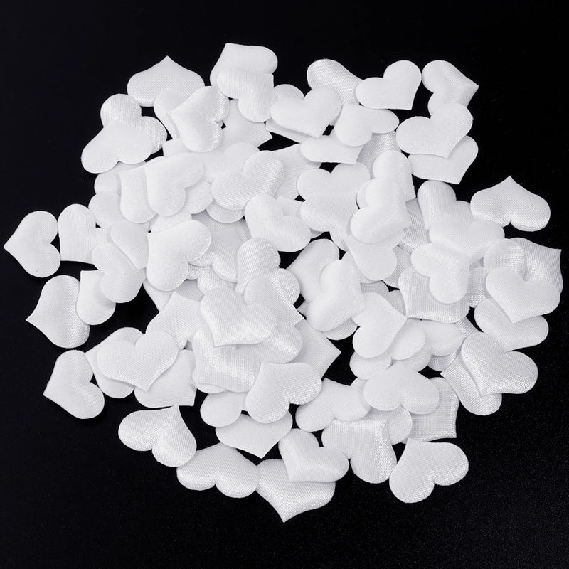 50-200Pcs/lot Romantic Sponge Satin Fabric Heart Petals Confetti Wedding Party Table Bed Heart Petals Valentine Decorations