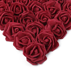 50/100PC Foam Rose Artificial Flowers Valentine Wedding Bridal Bouquet Car Decora DIY Gift Candy Box Garland Home Outdoor Garden