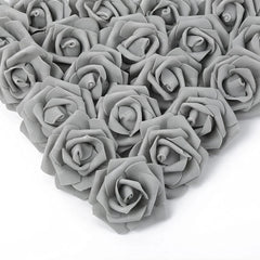 50/100PC Foam Rose Artificial Flowers Valentine Wedding Bridal Bouquet Car Decora DIY Gift Candy Box Garland Home Outdoor Garden