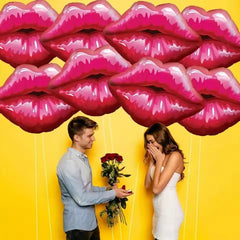 Valentines Day Decoration Foil Balloons Lips Heart Shaped Balloons for Wedding Anniversary Romantic Party Decorations Supplies