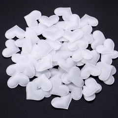 50-200Pcs/lot Romantic Sponge Satin Fabric Heart Petals Confetti Wedding Party Table Bed Heart Petals Valentine Decorations