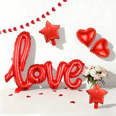 5pcs Valentine's Day balloon set for romantic decoration on Valentine's Day, birthday parties, weddings, and anniversaries