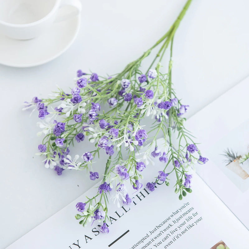 1pc Artificial Flowers Simulated Plants Gypsophila Festival Wedding Bridal Bouquet Valentine Home Decor Vase Table Diy Box Cheap